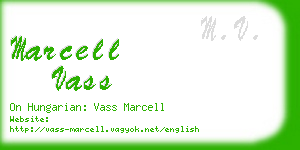 marcell vass business card